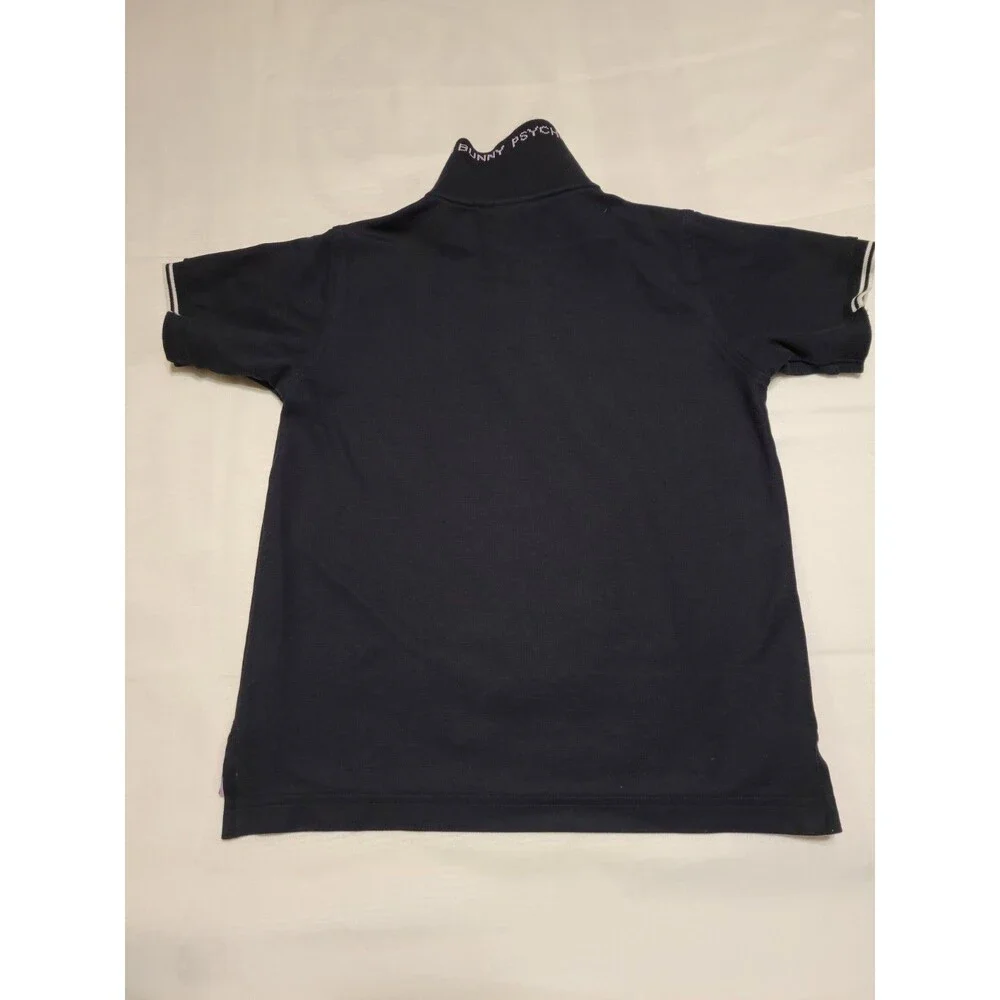 Psycho Bunny Polo Shirt Navy Blue Youth Boys Size M 10/12   Short Sleeve Cotton
